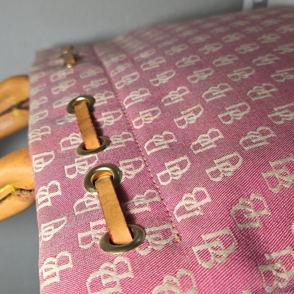 DOONEY & BOURKE Vintage Made in the USA Canvas Light purple/pink Handbag - Picture 10 of 15